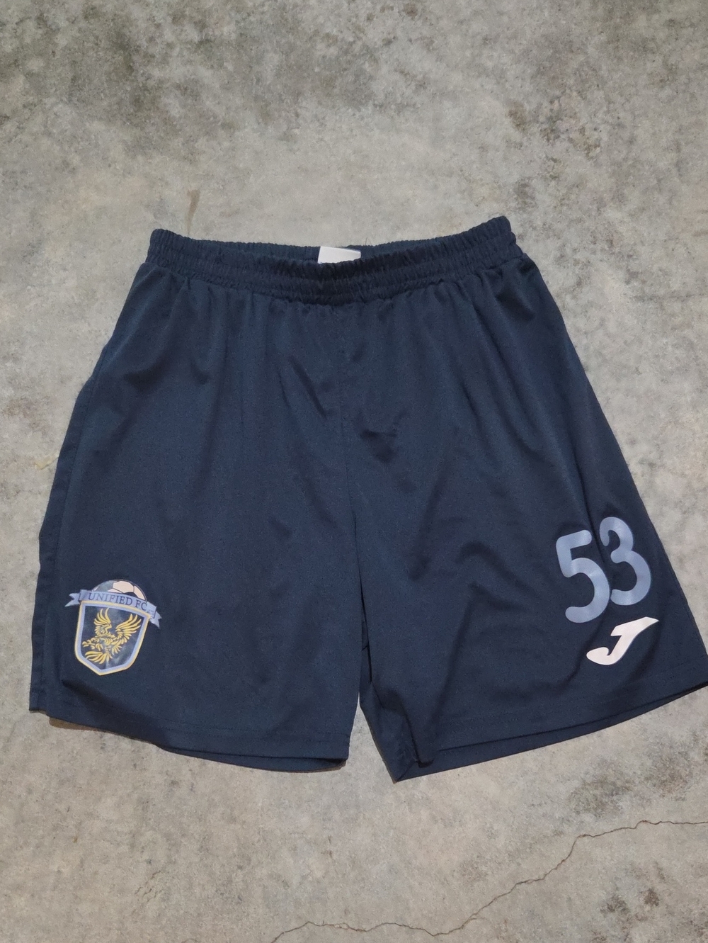 Men’s Navy Athletic Shorts - Number 53